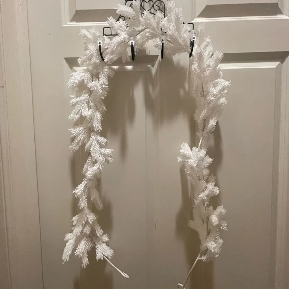 Garland White Pine Tree with Pinecones Garland!